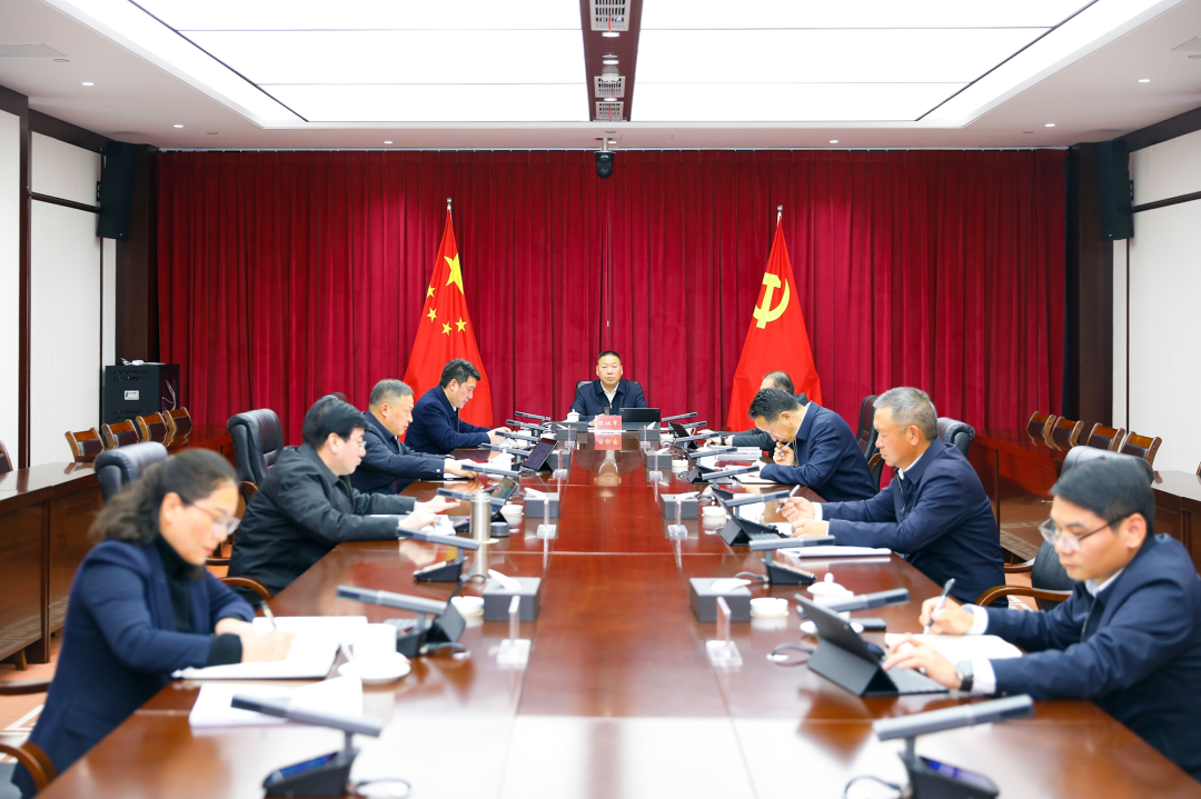集团党委理论进建中心组发展2025年度民主生涯会会前集中进建钻研